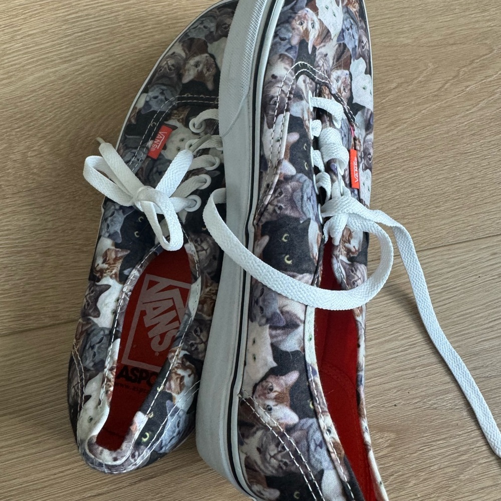 Vans. ASPCA collab. Worn once. Like new. Size 8.5